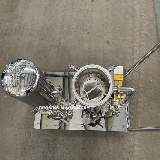 Sanitary Portable Filtration Unit Mobile Stainless Steel Bag &Cartridge Filter Housing Trolley Filter